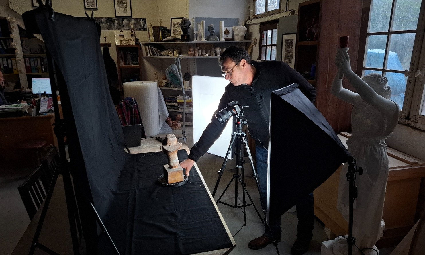Acquisition photogrammétrique d’un objet dans les ateliers Lorenzi