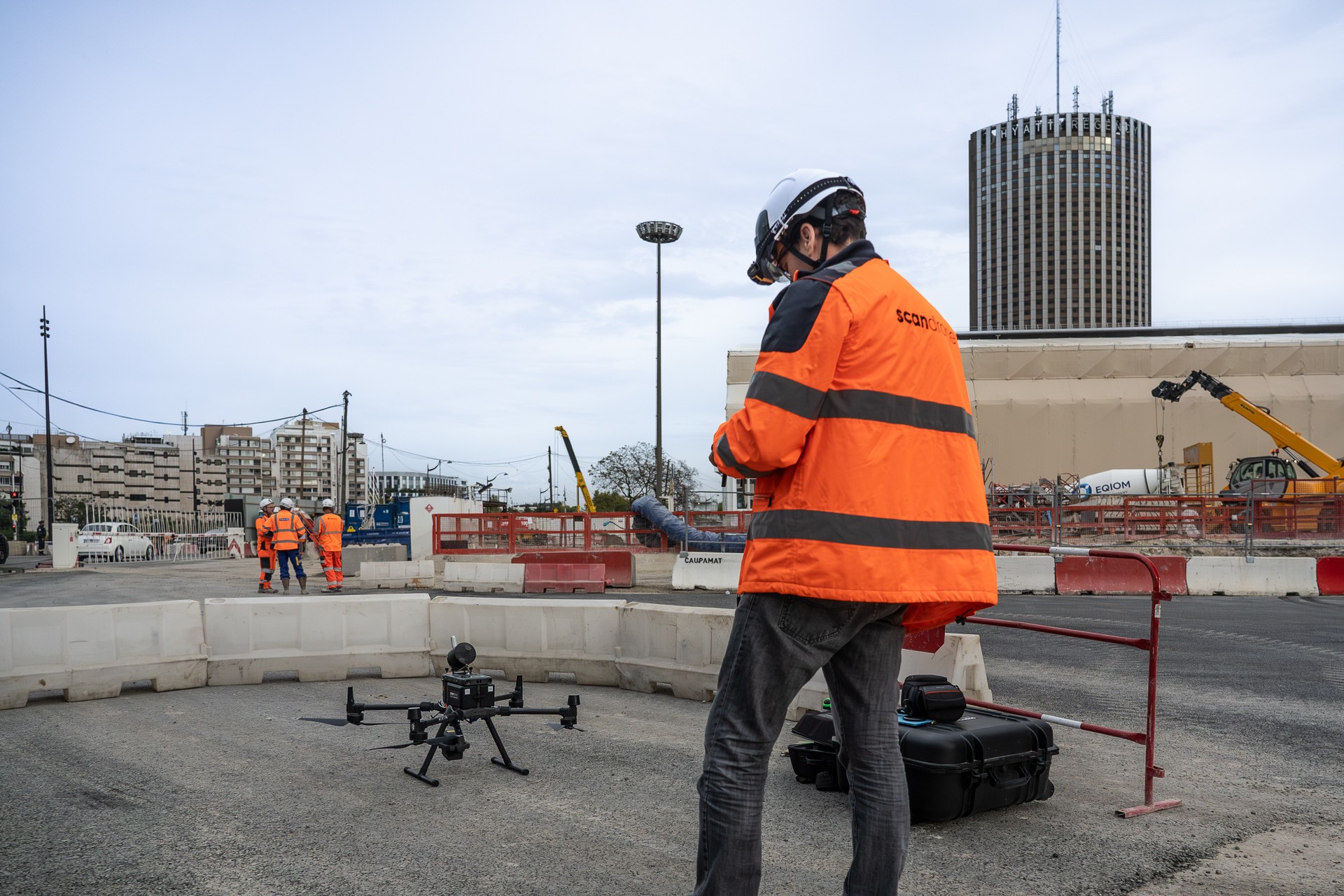 Photogrammétrie par drone sur un site