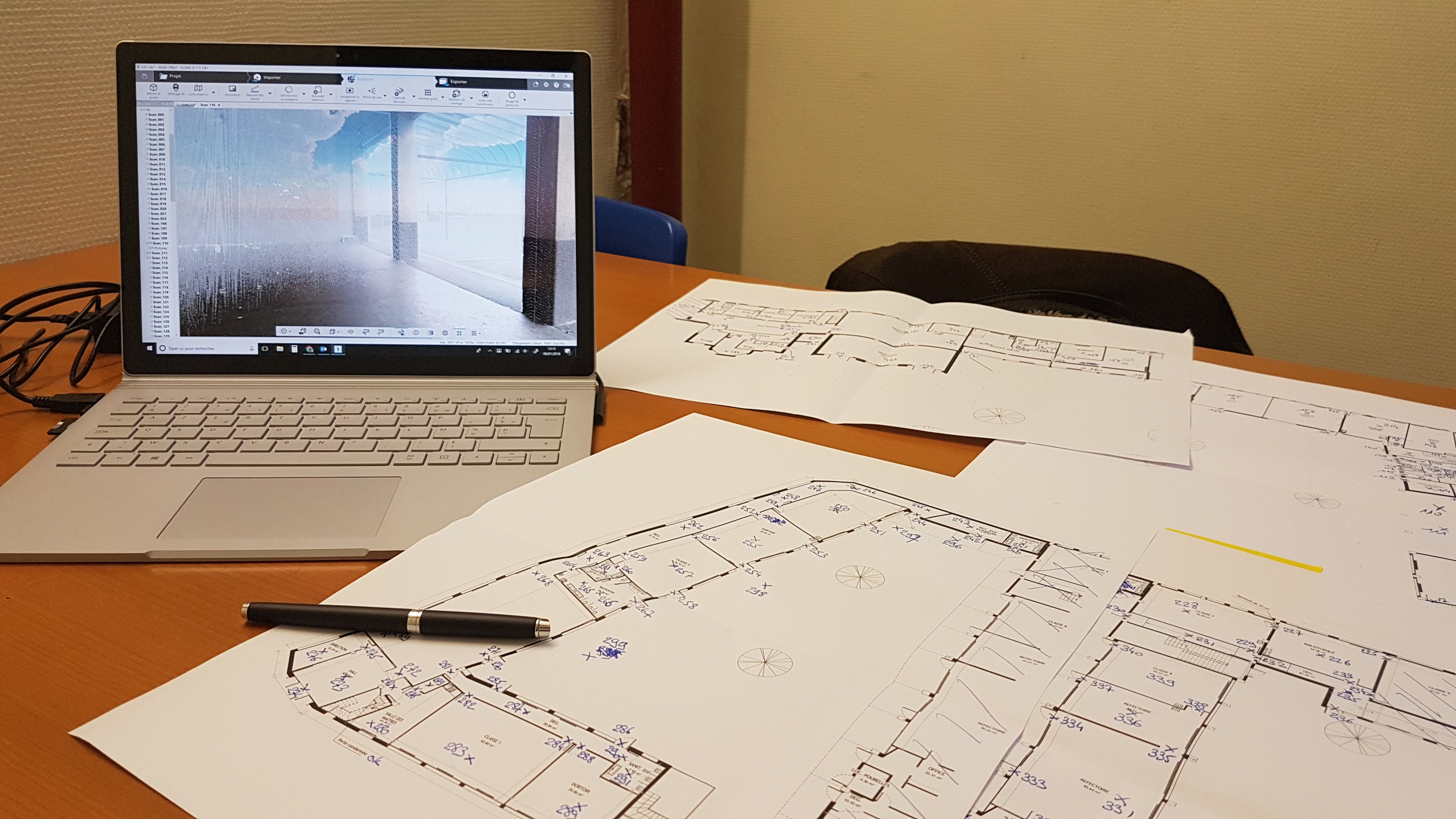 Plans de bâtiment incomplets avant rénovation