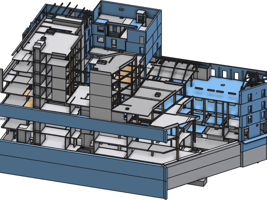 Exemple de maquette 3D de l’existant issue d’un relevé scanner