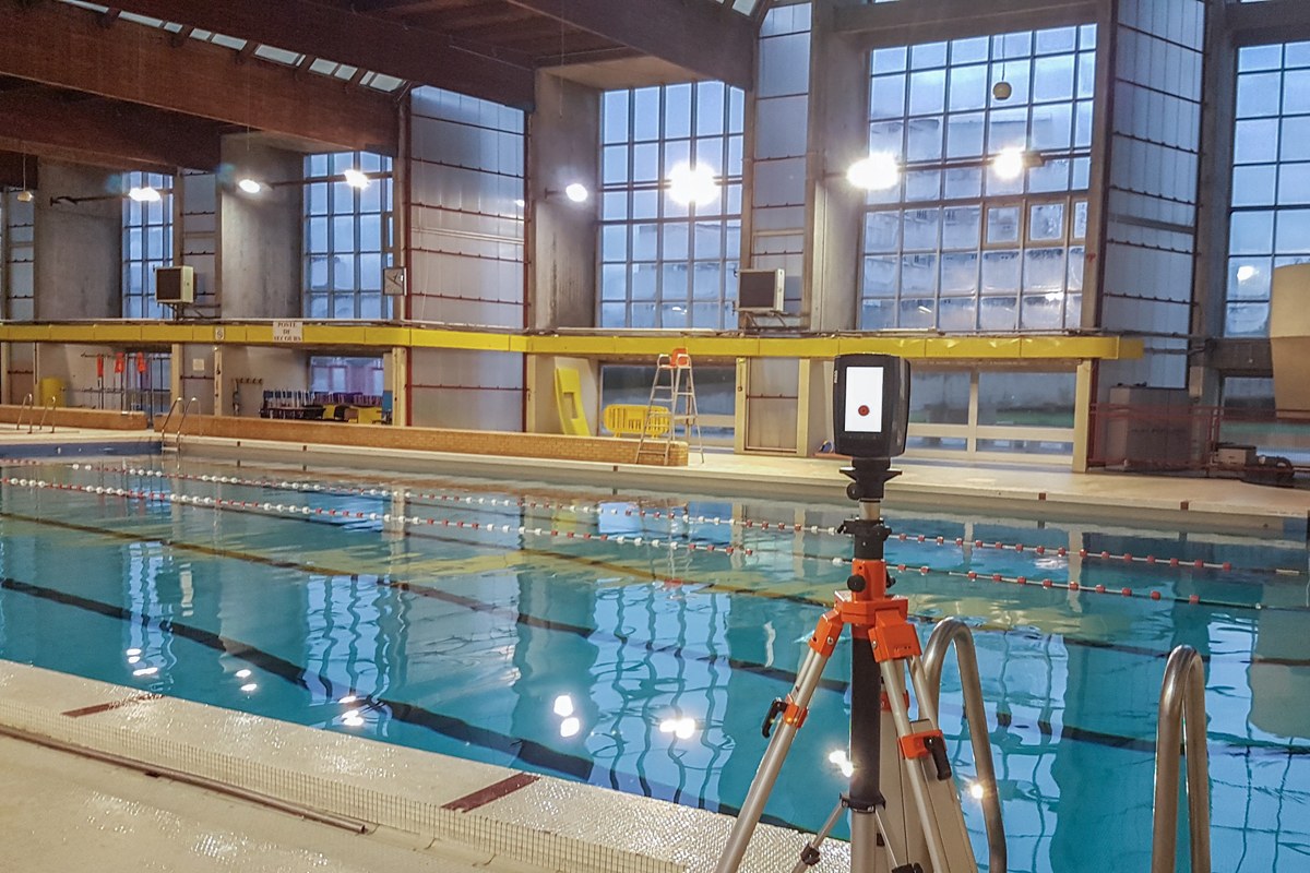 Relevé scanner laser 3D de la Piscine de Meaux